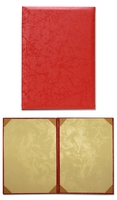 柔紋皮證書夾（紅色）